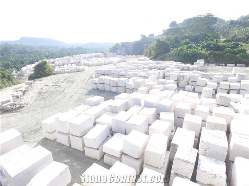 White Yellow Beige Marble Malaysia Quarry