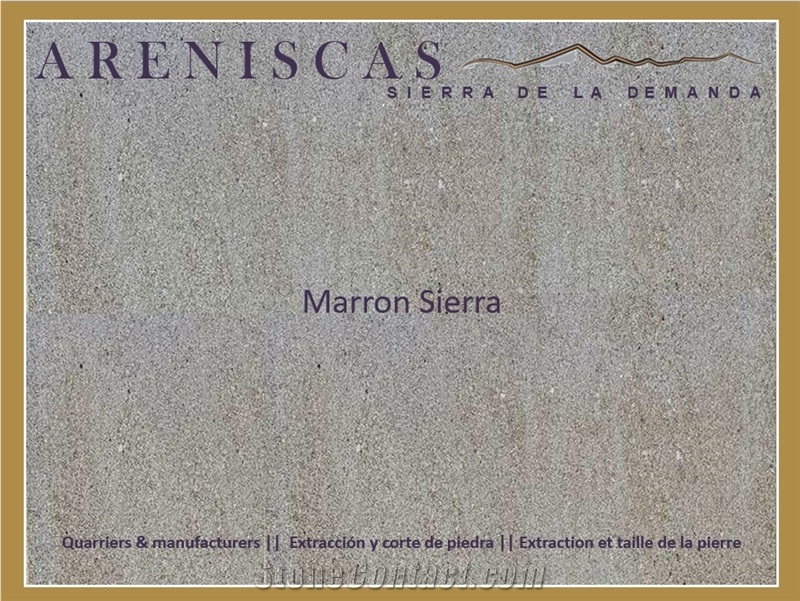 Cantera Arenisca Marron Sierra - Brown Sandstone Quarry