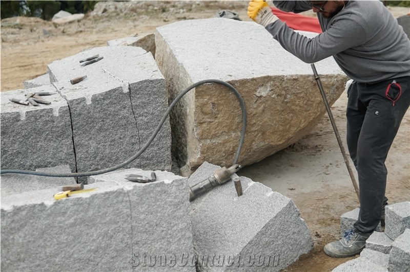 Bergama Grey Granite Quarry