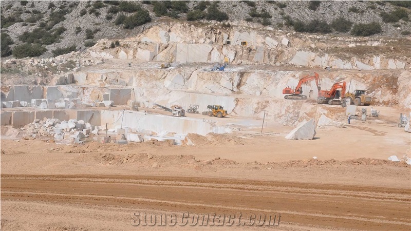Balkan White Marble Quarry