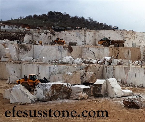 Afyon Silver Travertine Quarry