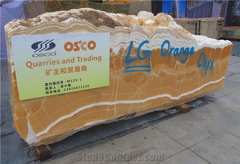 LG Extra Orange Onyx Quarry