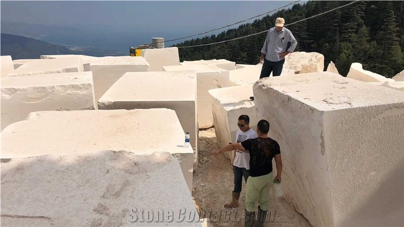 Finike White Limestone- Finike White Fossil Limestone Quarry