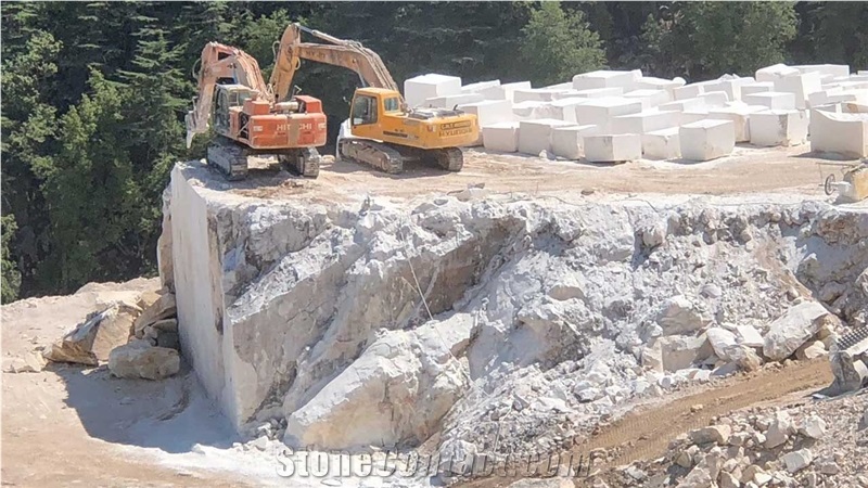 Finike White Limestone- Finike White Fossil Limestone Quarry