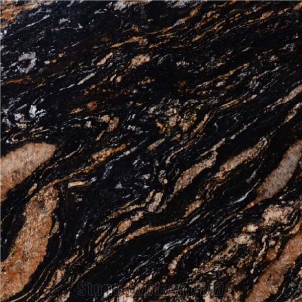 Black Amber Granite 