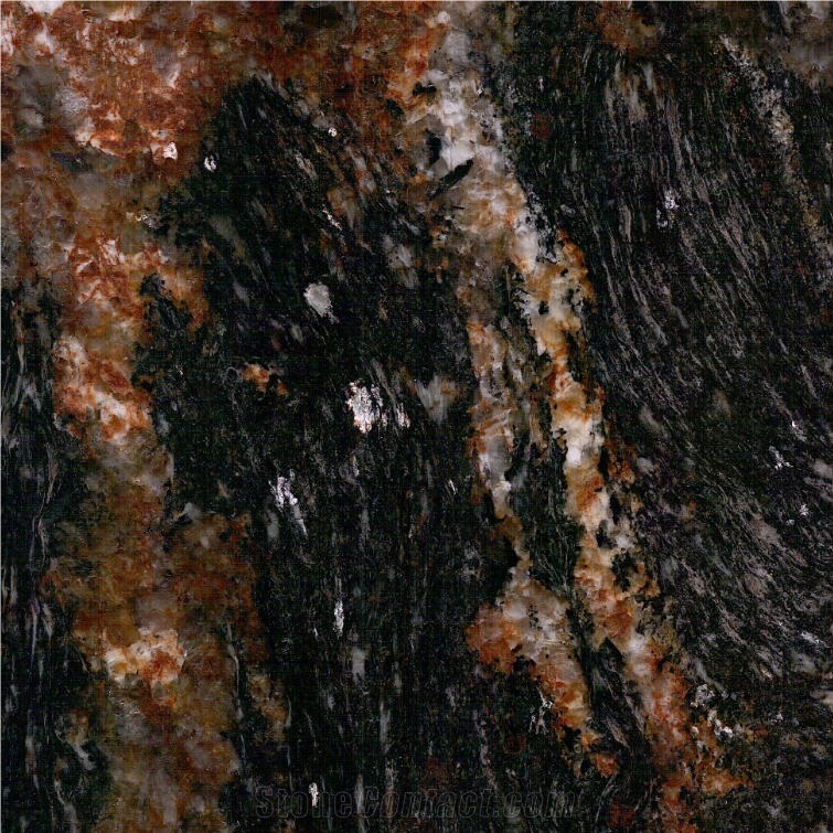 Black Fusion Granite Tile