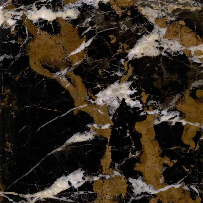 Black Gold Marble 