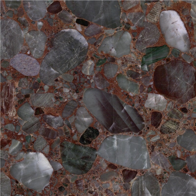 Colorful Gems Conglomerate 