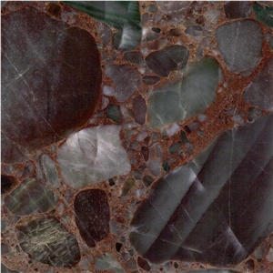 Colorful Gems Conglomerate Tile