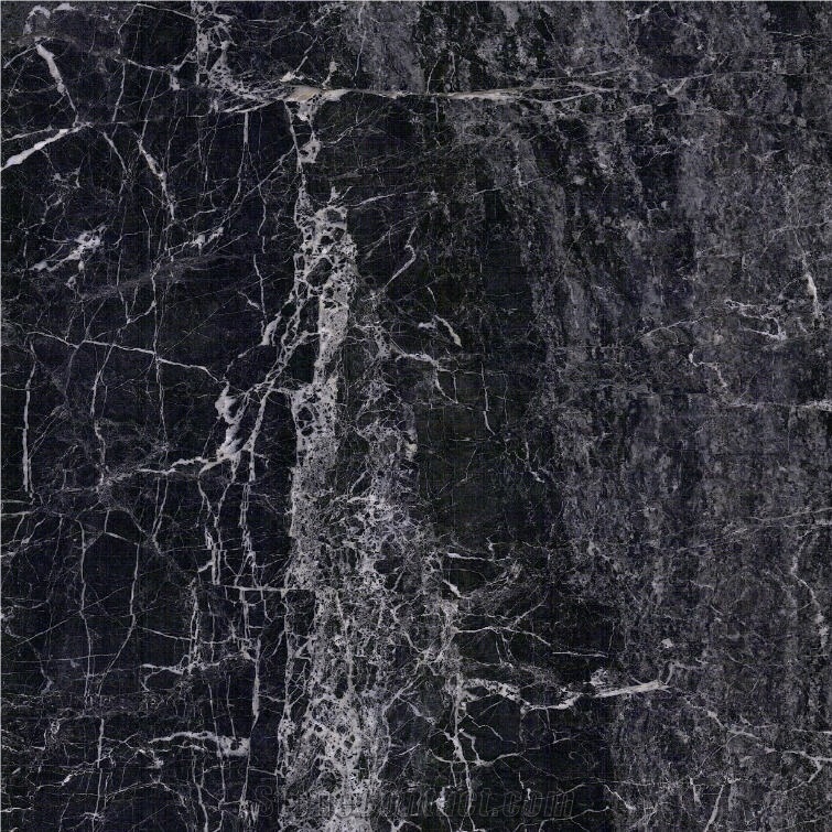 Damasta Black Marble Tile