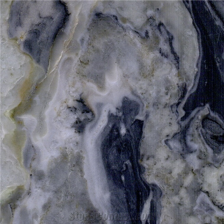 Gray Waves Marble Tile