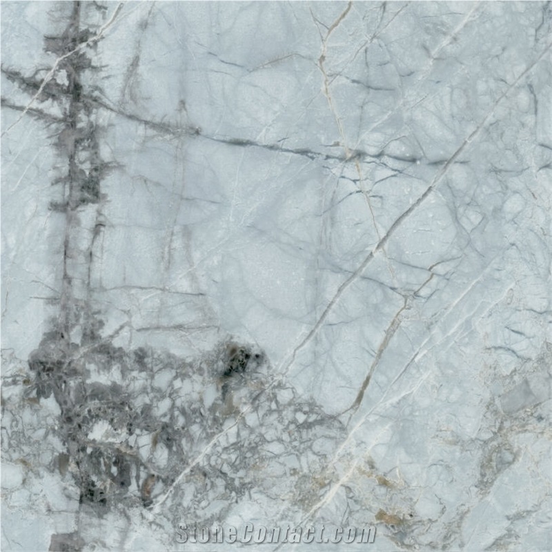 Ice Blue Marble Tile