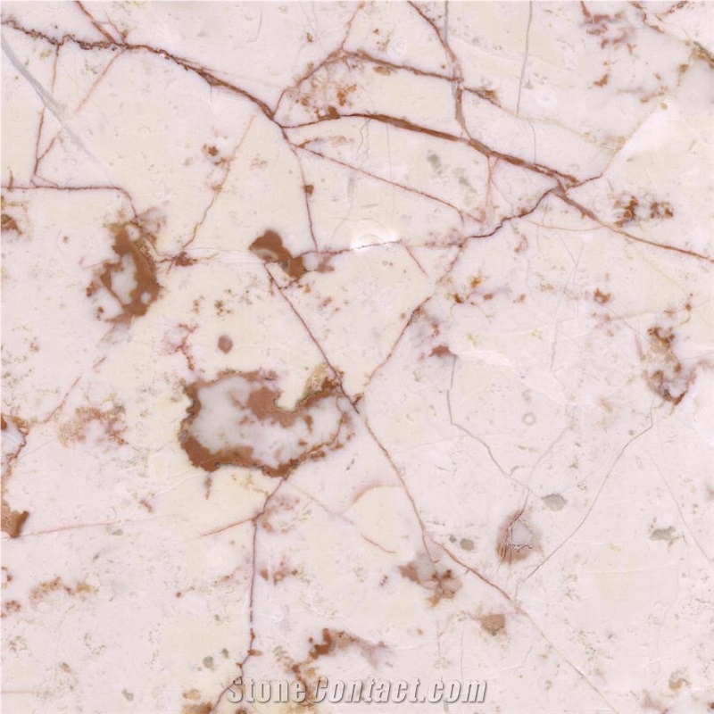 Ivory Red Marble Tile