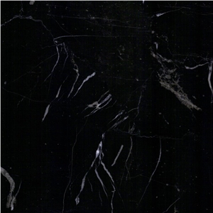 Mountain Black Ink Marble