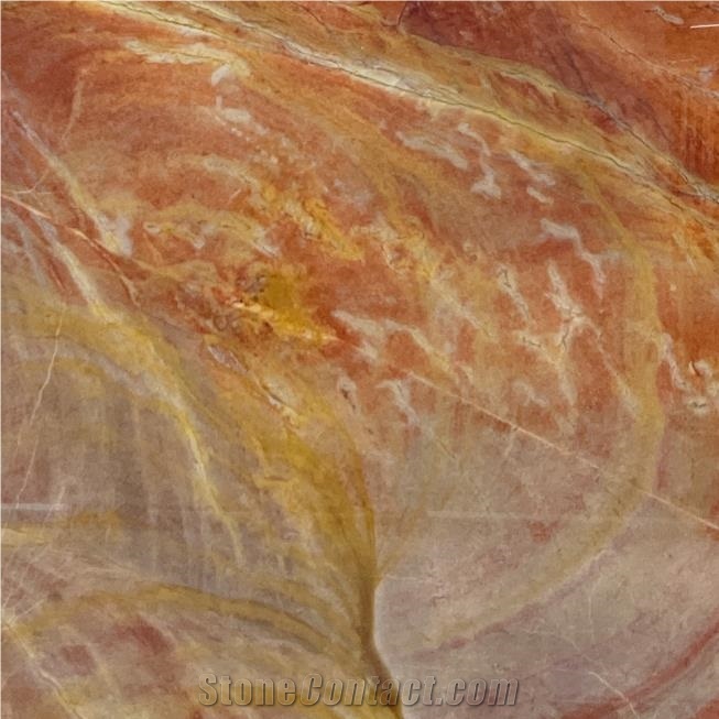 Rainbow Red Marble Tile