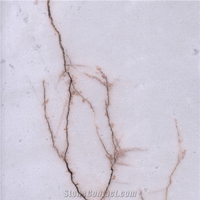 Red Line White Jade Marble 