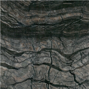 Silver Wave Brown Marble
