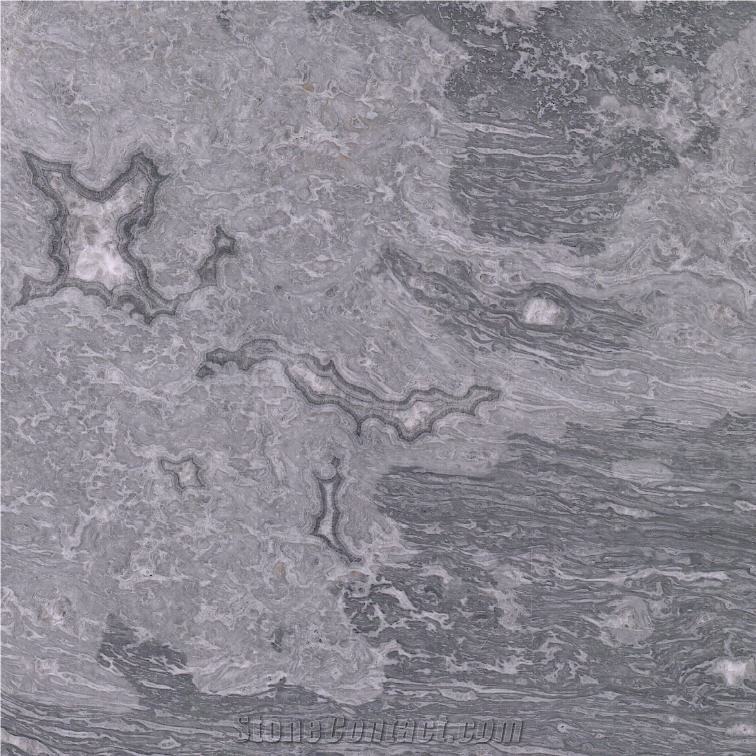 Silver Waves Marble Tile