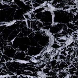 Snowflake Black Marble Tile