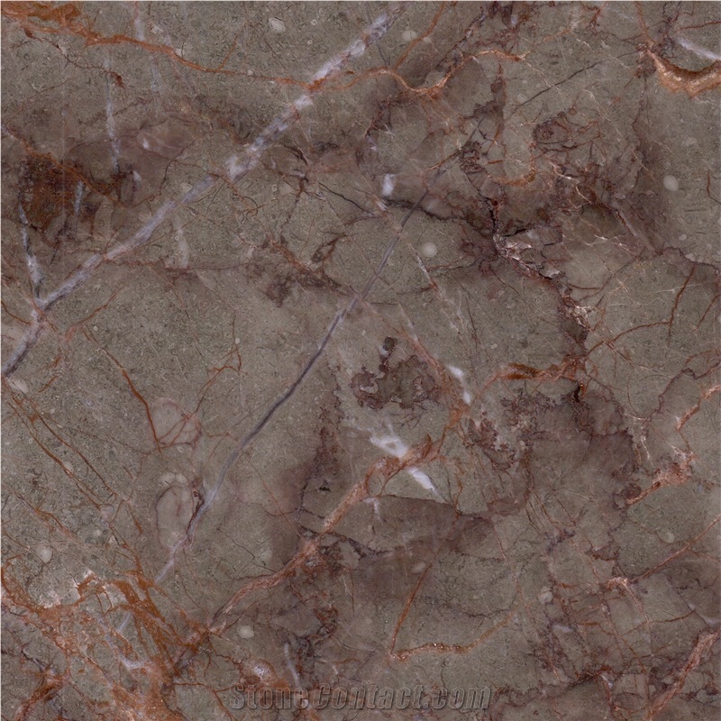 Spider Red Marble Tile