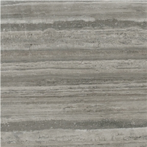 Titanium Silver Travertine
