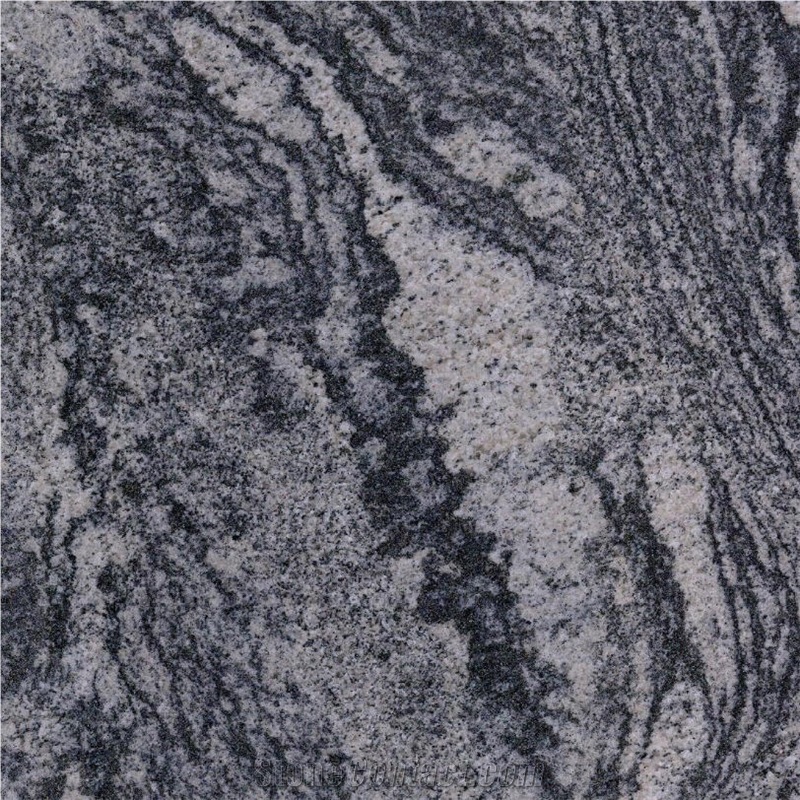 Waves Black Granite Tile