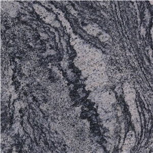 Waves Black Granite Tile