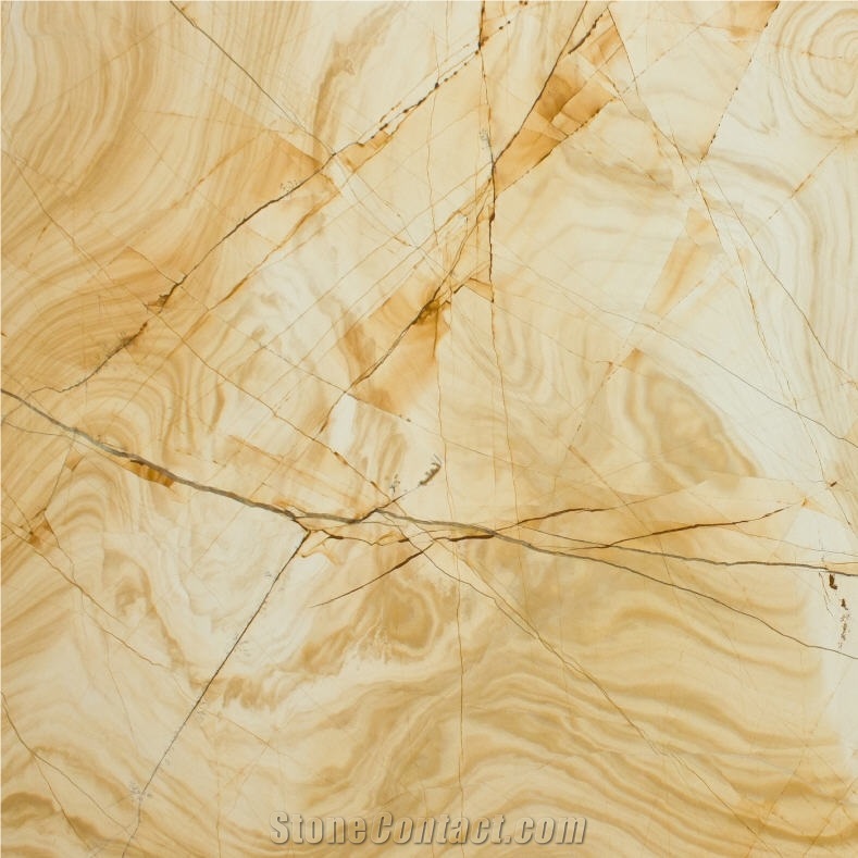 Yellow Wooden Marble 
