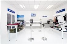 Cloth shop furniture reception desk  2015