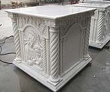 Russian church project in Fangshan white marble 2012