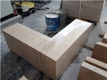 Travertine Water Feature for a Landscape Project 2015