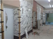 ARABESECATO CORCHIA MARBLE TILES USE ON ELEVATOR 2014