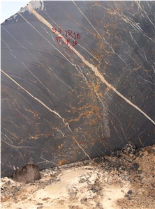 Golden Galaxy Marble - Galaxy Shell Marble Quarry