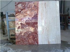 Bahar Gala Gold and Gala Red Travertine Quarry