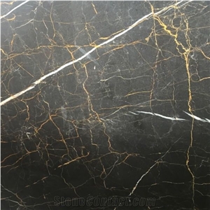 Kashan Golden Black Marble- Golden Galaxy Marble Quarry