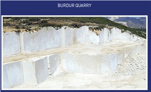 Burdur Marble Quarry - Bianco Corte G.A, Bianco Corte Standart, Bianco Corte Extra