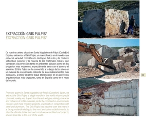 Gris Pulpis Marble Santa Magdalena de Pulpis -Castellon Quarry
