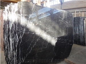 Persian Nero Marquina Marble- Najafabad Black Marble Quarry