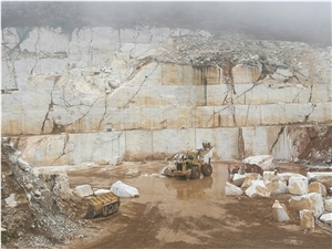 Volakas Imperial Marble, Volakas Semi White Marble Quarry