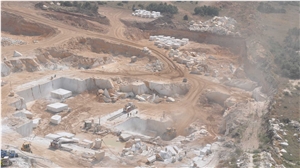 Balkan White Com Marble Quarry