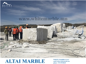 Tayan Nuur Altai White Marble Quarry