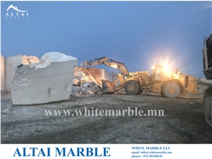 Tayan Nuur Altai White Marble Quarry