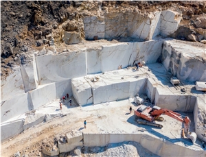 Pearl White Marble Quarry