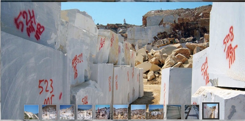 Marmara Semi White Marble Quarry