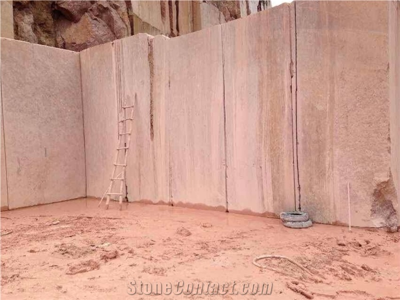 Rojo Coral Marble Quarry, Golden Rose marble