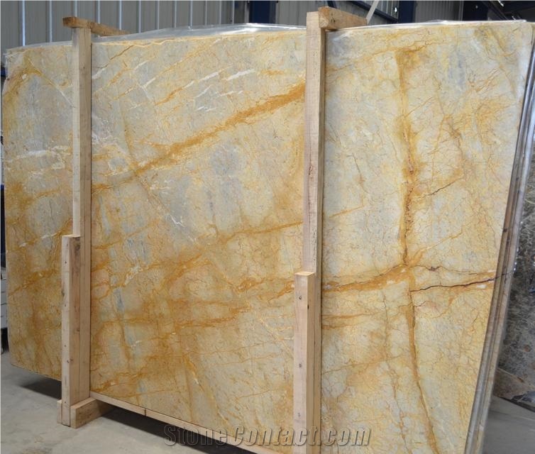 Ritsona Yellow Marble Quarry - Mykalissos Gold, Ritsona Gold Marble