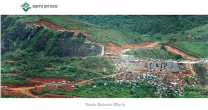 Santo Antonio Black Granite Quarry
