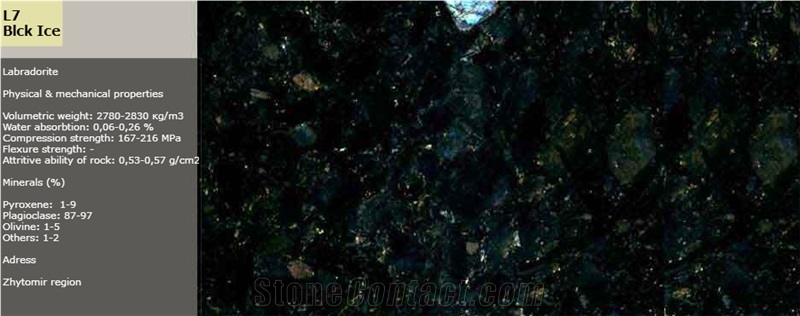 L7 Black Ice Granite Quarry