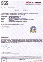 HZX STONE Company Certificate