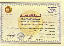 VAT certificate 